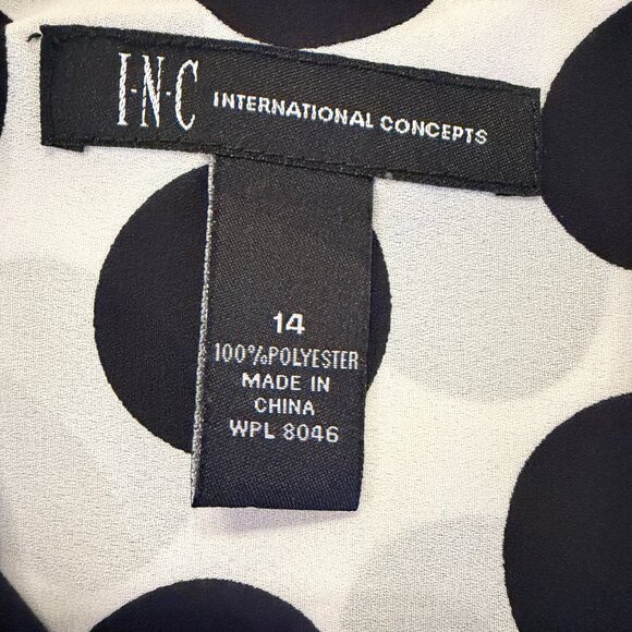 INC INTERNATIONAL CONCEPTS WRAP BLOUSE - Picture 3 of 3